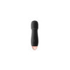 Vibromasseur noir 7 vitesses USB tête strié 